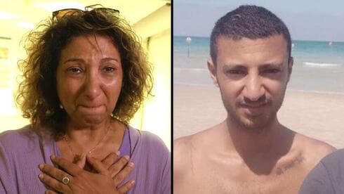 La madre de Bar Kalaf, junto a su hijo, el ex soldado de las FDI que se inmoló. 