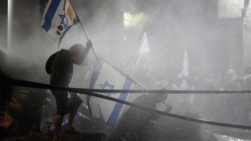 Manifestantes contra la reforma judicial en Tel Aviv.
