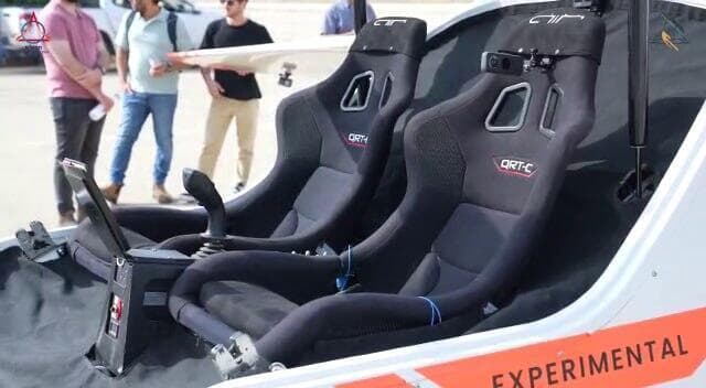 El interior del E-VTOL.