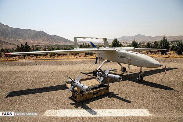 Unidad aérea no tripulada de fabricación iraní. 