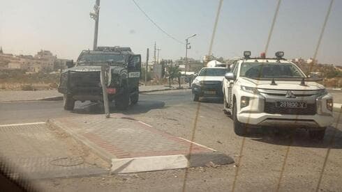 Escenario del atentado en la Ruta 60 en Cisjordania.