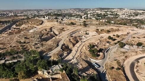 El sitio de excavación en Jerusalem. 