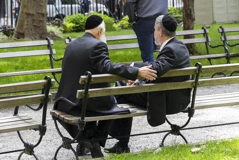 Judíos ultraortodoxos en Nueva York. 