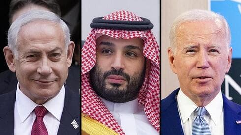Benjamin Netanyahu, Mohammed bin Salman, Joe Biden. 