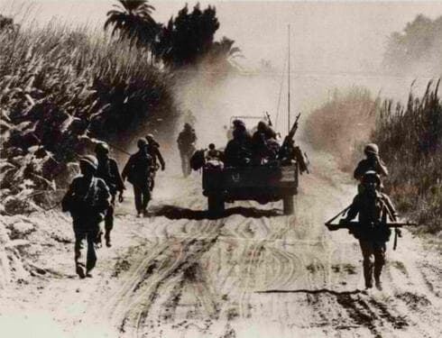 Escenas de la Guerra del Yom Kippur.