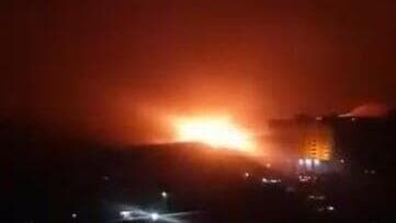 Uno de los ataques en Damasco atribuido a Israel. 