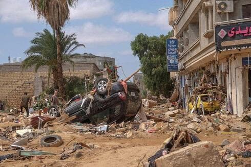 Imágenes de la inundación en Libia. 