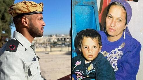 Shimon Abraham y su madre, que murió en un atentado durante la segunda Intifada. (Portavoz de las FDI) Shimon Abraham y su madre, que murió en un atentado durante la segunda Intifada.