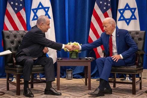 El primer ministro Benjamin Netanyahu y el presidente de EE.UU. Joe Biden durante su encuentro este año en Nueva York. (GPO) El primer ministro Benjamin Netanyahu y el presidente de EE.UU. Joe Biden.