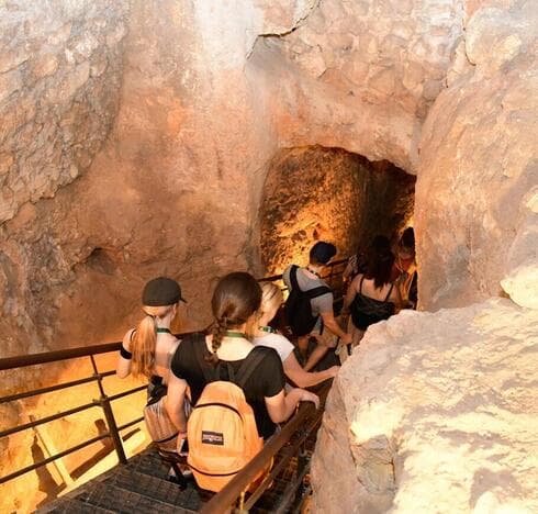 El túnel de Siloé en Jerusalem.