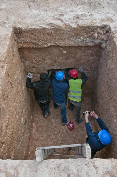 La cueva funeraria hallada cerca de Jerusalem.