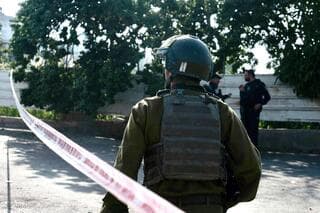Soldado israelí durante un operativo de seguridad. 