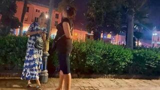 Oferta sexual en uno de los jardines de Marrakech. 