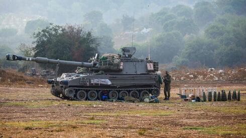 Un tanque de las FDI en la frontera con El Líbano.