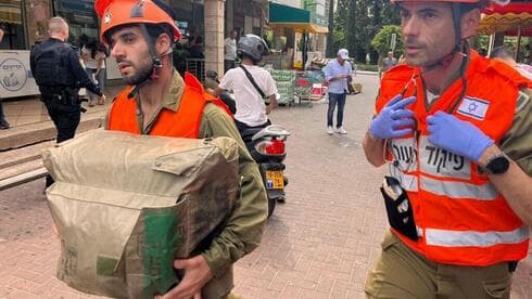 Servicios de emergencias en Ashdod.