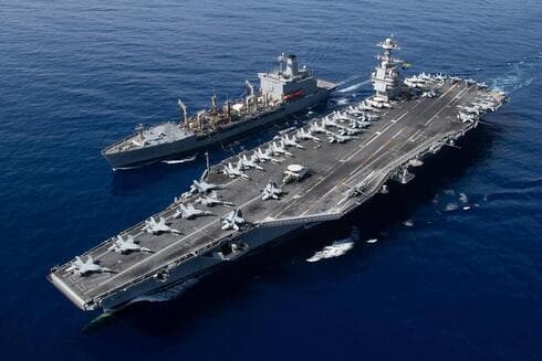 El portaaviones estadounidense "Gerald R. Ford". 