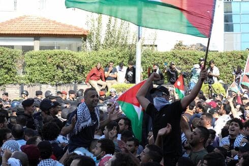 Protestas propalestinas en Jordania. 