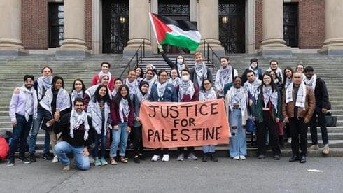 Protestas pro palestinas en la Universidad de Harvard 