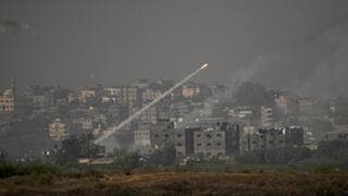 Lanzamiento de cohetes desde Gaza hacia Israel