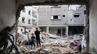 La Franja de Gaza destruida.