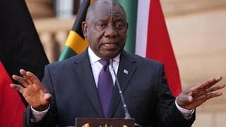 El presidente de Sudáfrica, Cyril Ramphosa 
