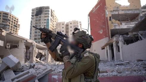 Combatiente de las FDI en la Franja de Gaza.