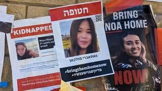 Nuevos carteles de cautivos en Gaza