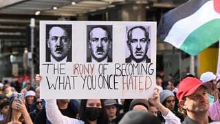 Protesta propalestina y antiisraelí en Australia.