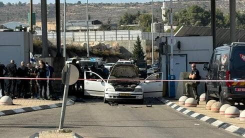 El lugar del intento de atentado este jueves en Jerusalem.