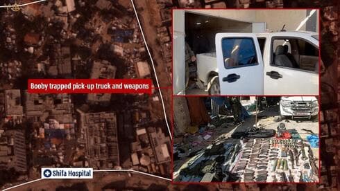 Camioneta con trampas explosivas y cargada de armas encontrada junto al túnel .