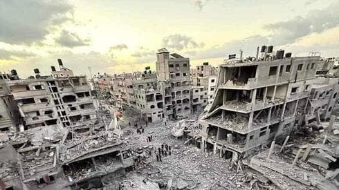 La Franja de Gaza, en ruinas.