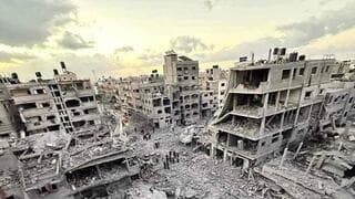 La Franja de Gaza, en ruinas.
