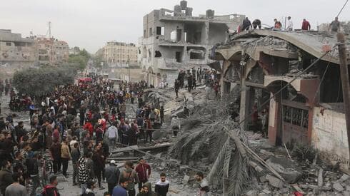 Destrucción al norte de la Franja de Gaza.