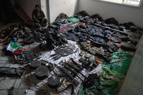 Armas encontradas en Jabaliya durante el último día.