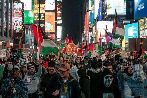 Manifestación pro-palestina en la ciudad de Nueva York 