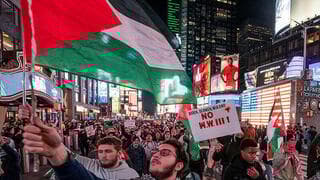 Manifestación pro-palestina en la ciudad de Nueva York 