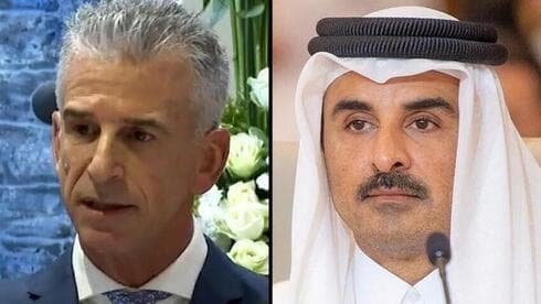 David Barnea, jefe del Mossad, el emir de Qatar.