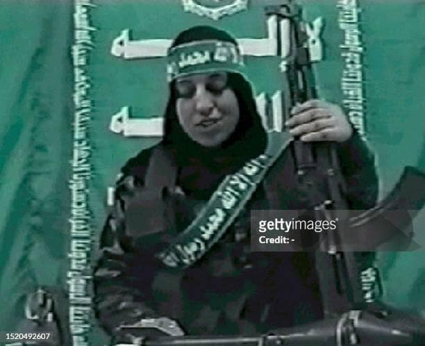 Reem al-Rayashi fue la primer miembro de Hamás en llevar a cabo un ataque terrorista contra las fuerzas israelíes. (Getty Images) Reem al-Rayashi