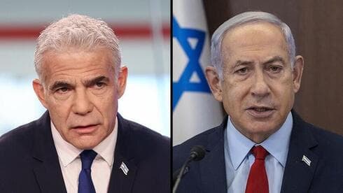 Yair Lapid, líder de la oposición, y Benjamin Netanyahu, primer ministro de Israel. (EPA) Yair Lapid, líder de la oposición, y Benjamin Netanyahu, primer ministro de Israel.