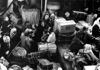 Judíos de Marruecos rumbo a Israel, 1950.