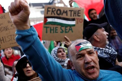 Manifestación pro-palestina en Amsterdam