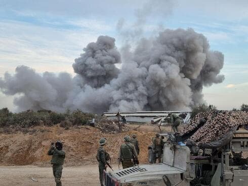 Explosión en la Franja de Gaza.