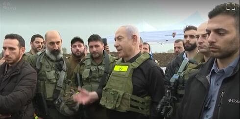 Netanyahu, este jueves en la frontera norte.