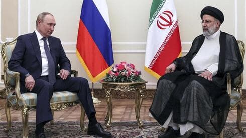 El presidente de Rusia junto a su homólogo iraní.