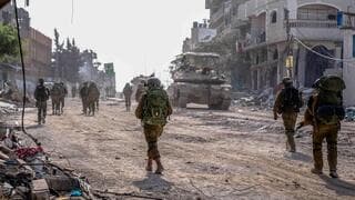 Tropas de las FDI patrullando Gaza