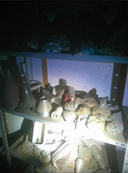 Sitio de producción de armas encontrado por las FDI en Gaza