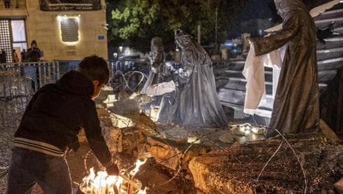 La Navidad este año en Belén se centra en "llorar a los muertos palestinos en Gaza". (AFP) La Navidad este año en Belén se centra en "llorar a los muertos palestinos en Gaza".