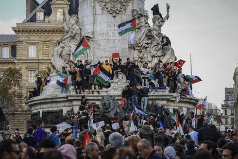 Protesta pro-palestina en París