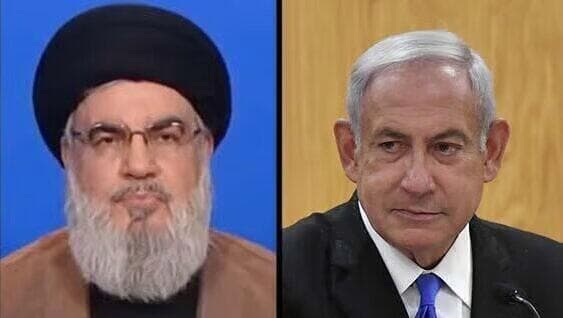 Nasralá y Netanyahu siguen muy separados respecto del río Litani.
(Reuters, Yoav Dudkevitch) Nasralá y Netanyahu siguen muy separados respecto al río Litani.