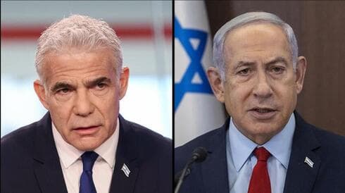 Yair Lapid, Benjamín Netanyahu.